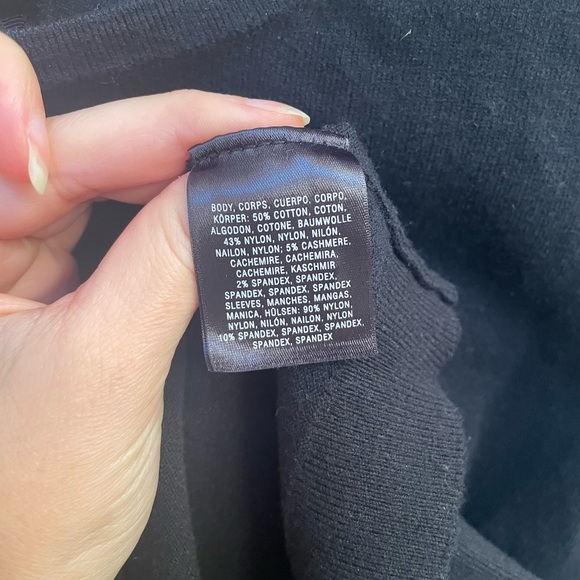 Anthropologie Dotted Sheer Sleeved Sweater - Picture 6 of 9